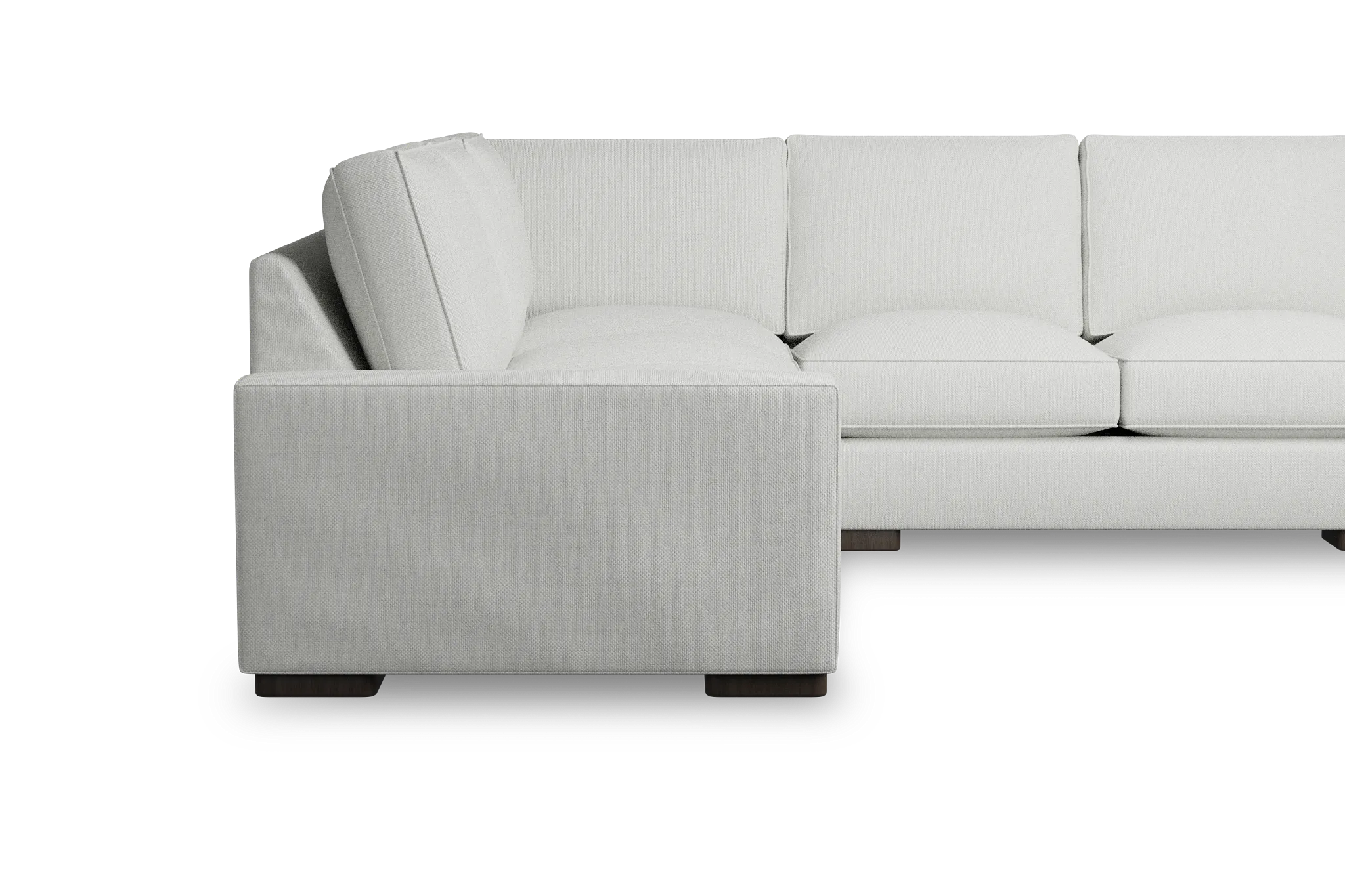 Edgewater Revenue White Medium Right Chaise Sectional