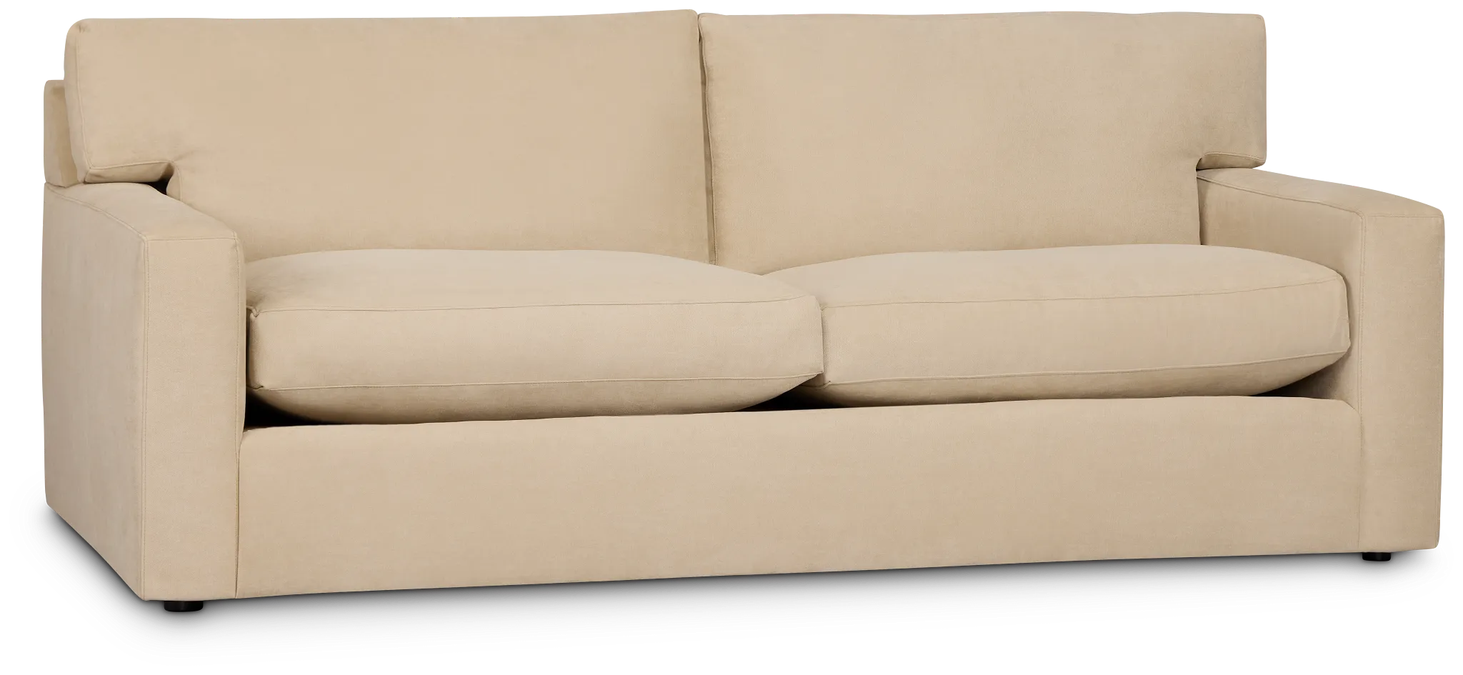 Hudson Beige Fabric Sofa