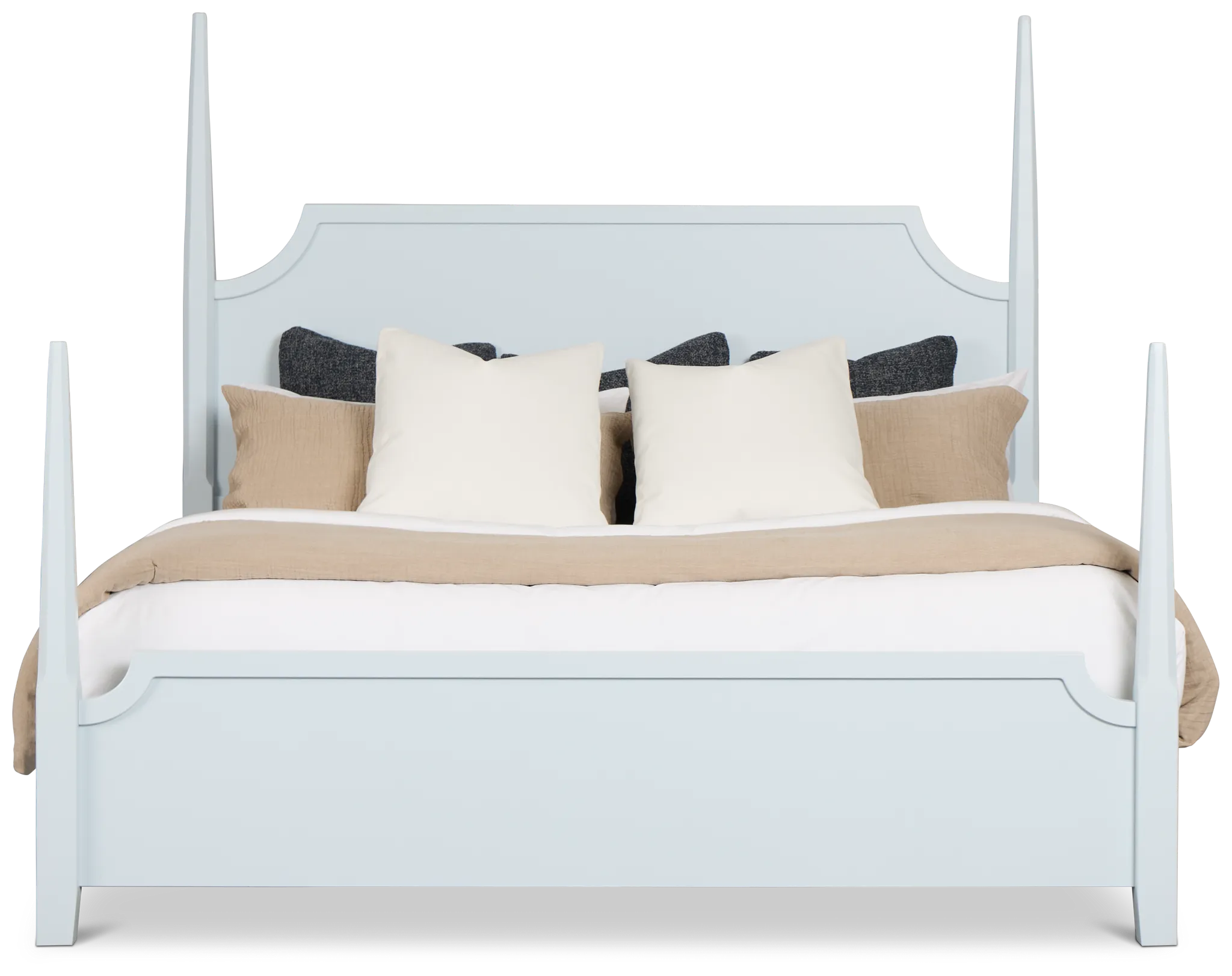 Carolina Light Blue Poster Bed