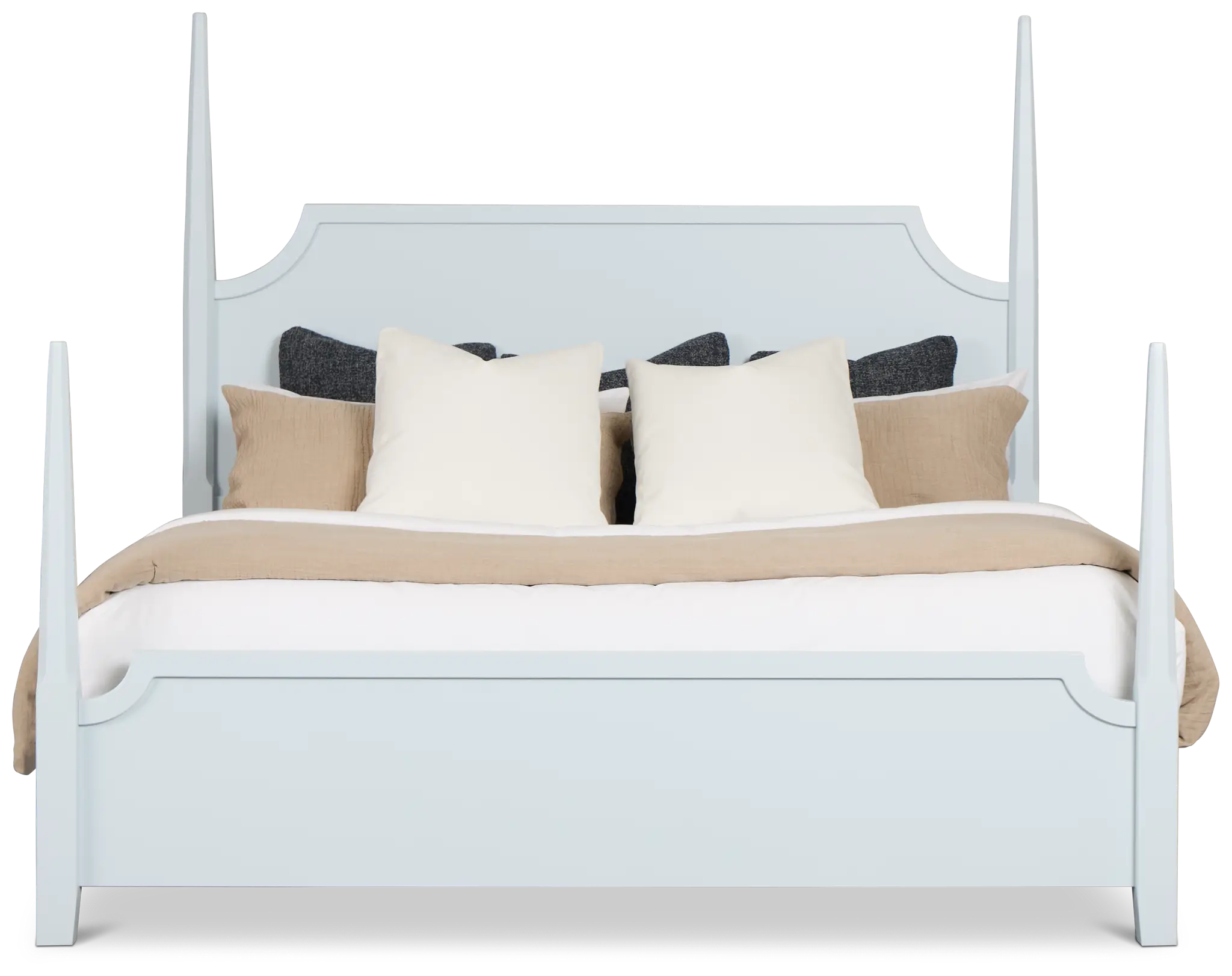 Carolina Light Blue Poster Bed Carolina Light Blue Poster Bed