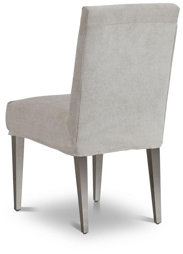 Jett Gray Slipcover Side Chair