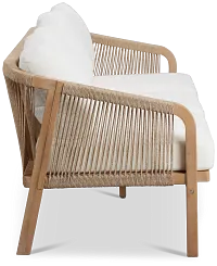 Laguna Light Tone Sofa With White Cushions