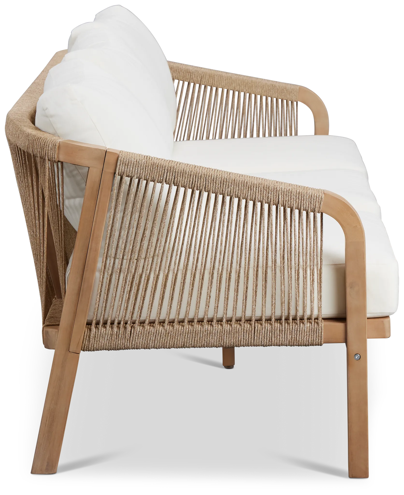 Laguna Light Tone Sofa With White Cushions