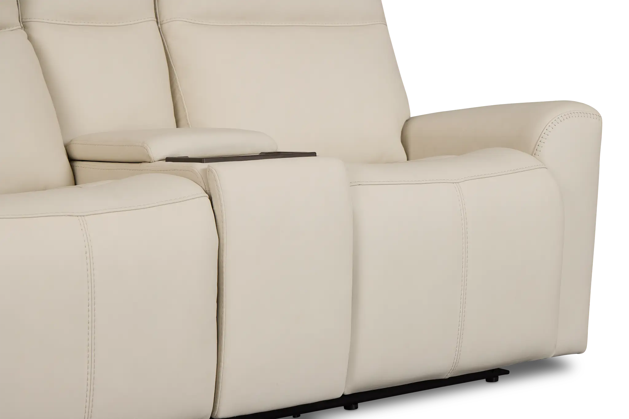 Flexsteel Sterling Ivory Lthr/vinyl Power Reclining Loveseat Flexsteel Sterling Ivory Lthr/vinyl Power Reclining Loveseat
