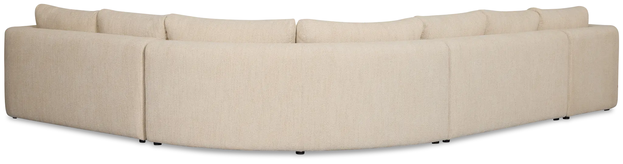 Alma Light Beige Fabric Medium Left Chaise Wedge Sectional Alma Light Beige Fabric Medium Left Chaise Wedge Sectional
