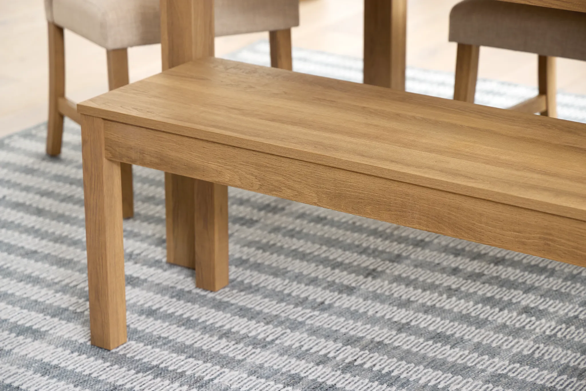 Delray Light Tone Dining Bench