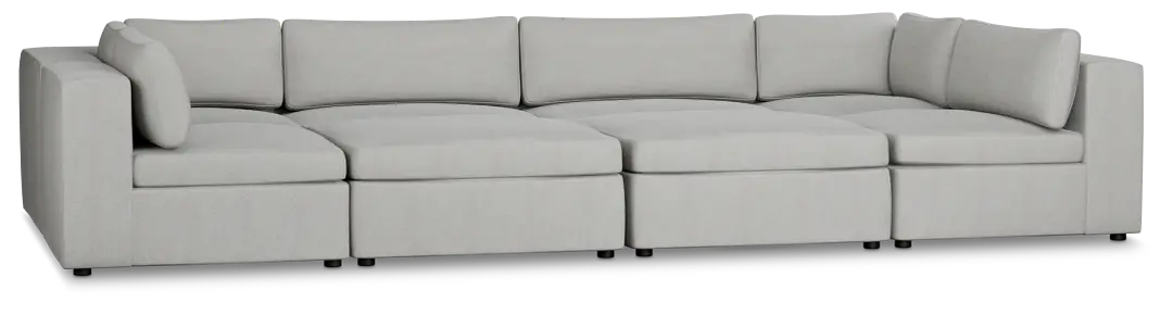 Destin Sutton Gray Fabric 8-piece Pit Sectional Destin Sutton Gray Fabric 8-piece Pit Sectional