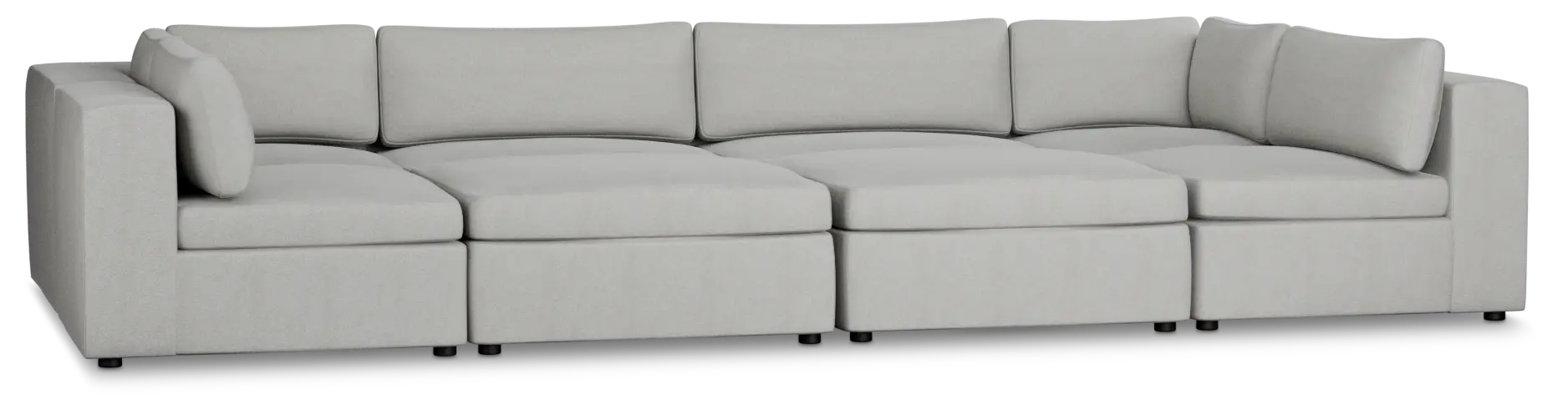 Destin Sutton Gray Fabric 8-piece Pit Sectional Destin Sutton Gray Fabric 8-piece Pit Sectional