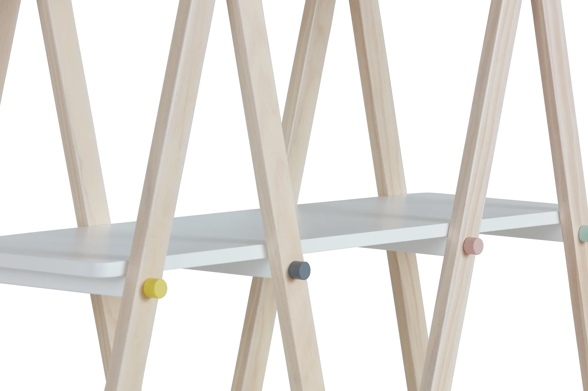 Dottie White Storage Bookcase