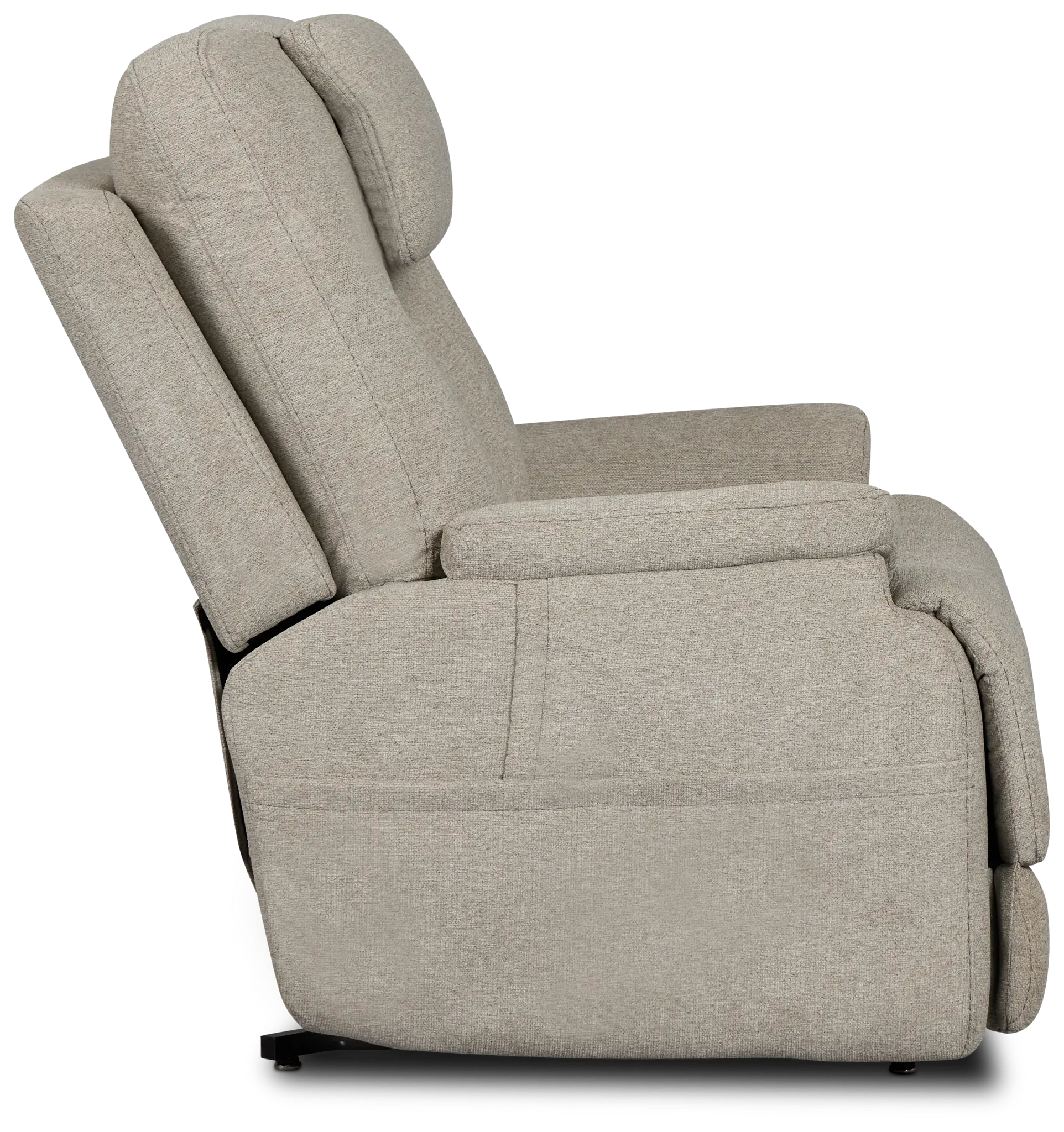 Zecliner Model 2 Light Gray Fabric Power Lift Recliner Zecliner Model 2 Light Gray Fabric Power Lift Recliner