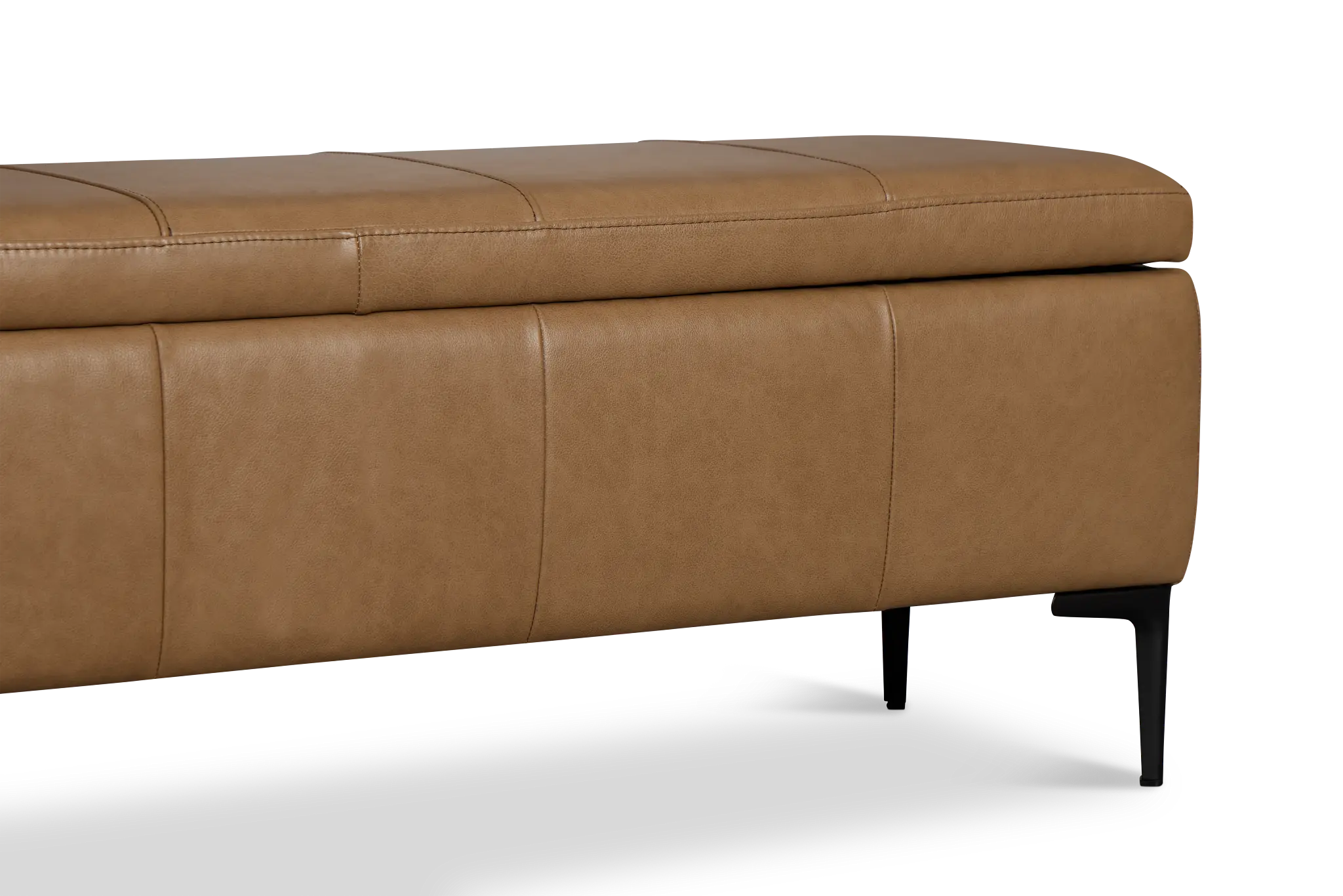 Highland Dark Brown Storage Upholstered Bench Highland Dark Brown Storage Upholstered Bench