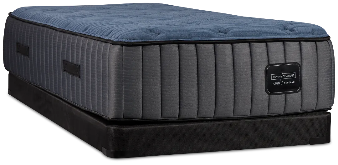 Kevin Charles By Sealy Reserve Lux Plush Low-profile Mattress Set