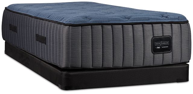 Kevin Charles By Sealy Reserve Lux Plush Low-profile Mattress Set