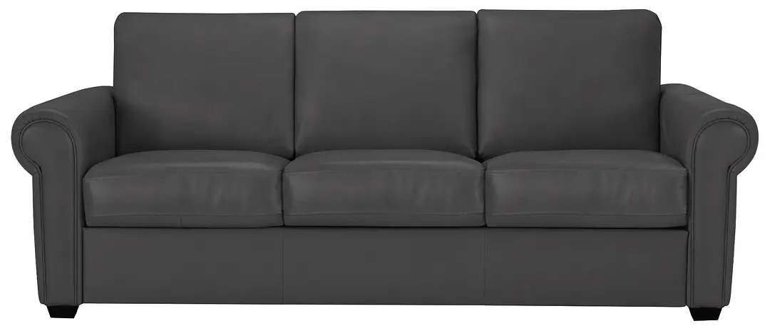 Lincoln Dark Gray Lthr/vinyl Memory Foam Sleeper Lincoln Dark Gray Lthr/vinyl Memory Foam Sleeper