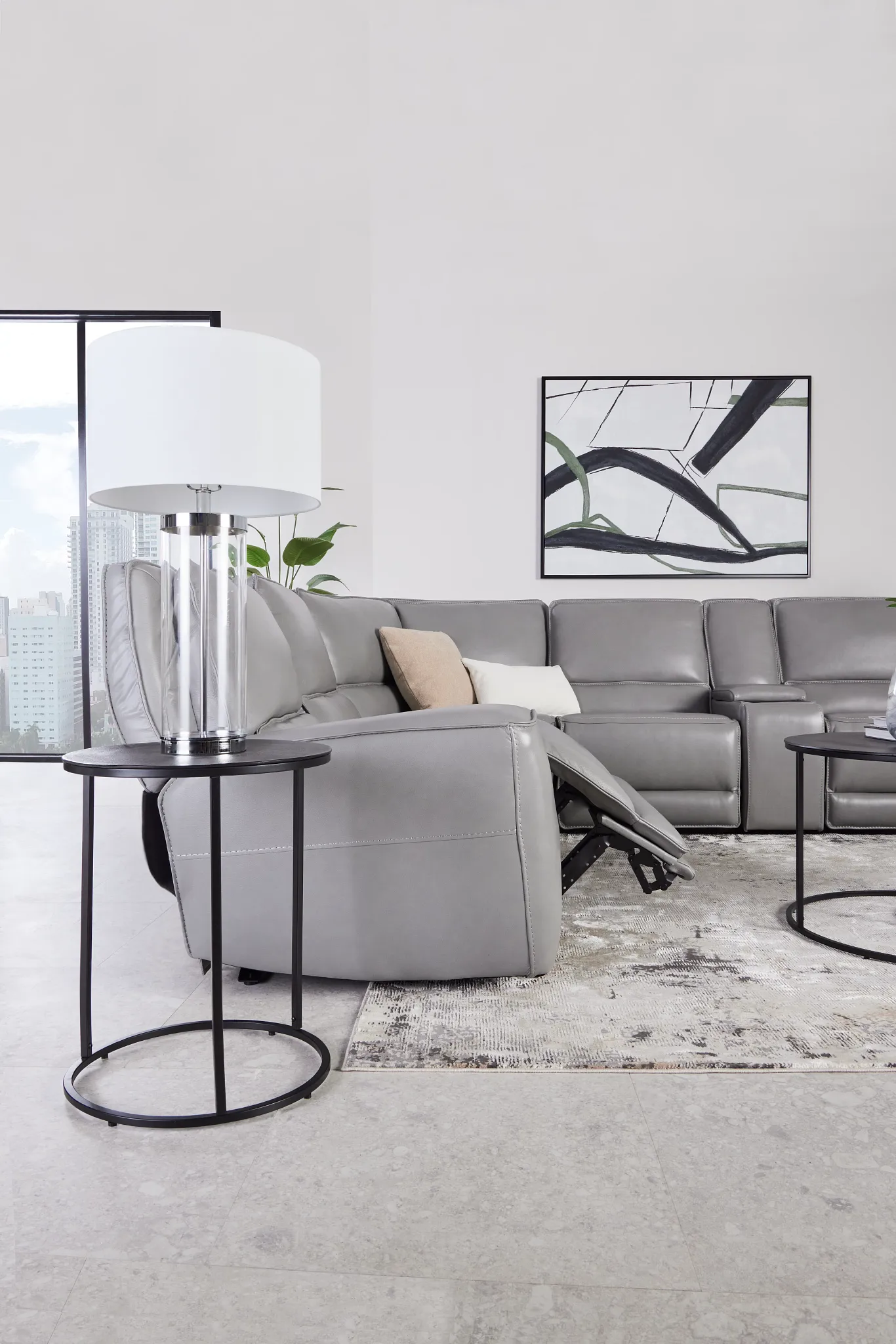 Lucia Chrome Large Table Lamp