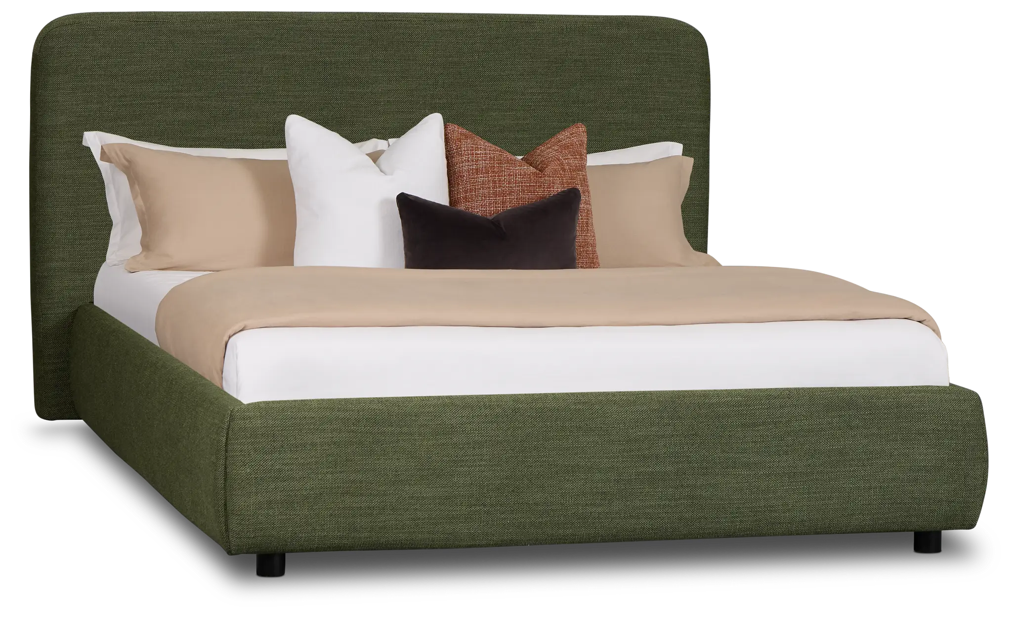 Williamsburg Green Upholstered Platform Bed Williamsburg Green Upholstered Platform Bed