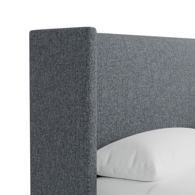 Captiva Elavation Gray 48" Upholstered Shelter Bed