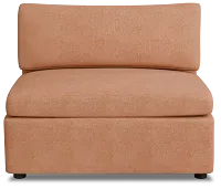 Destin Sutton Orange Fabric Armless Chair