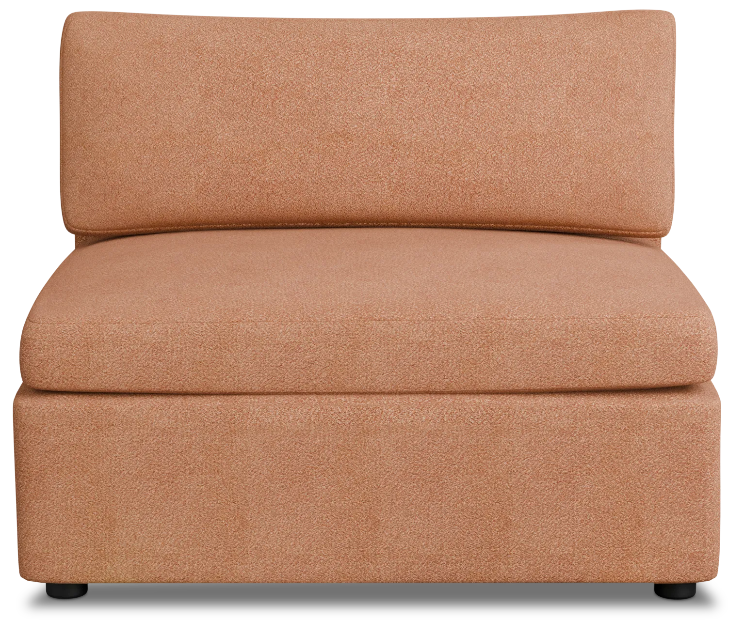 Destin Sutton Orange Fabric Armless Chair