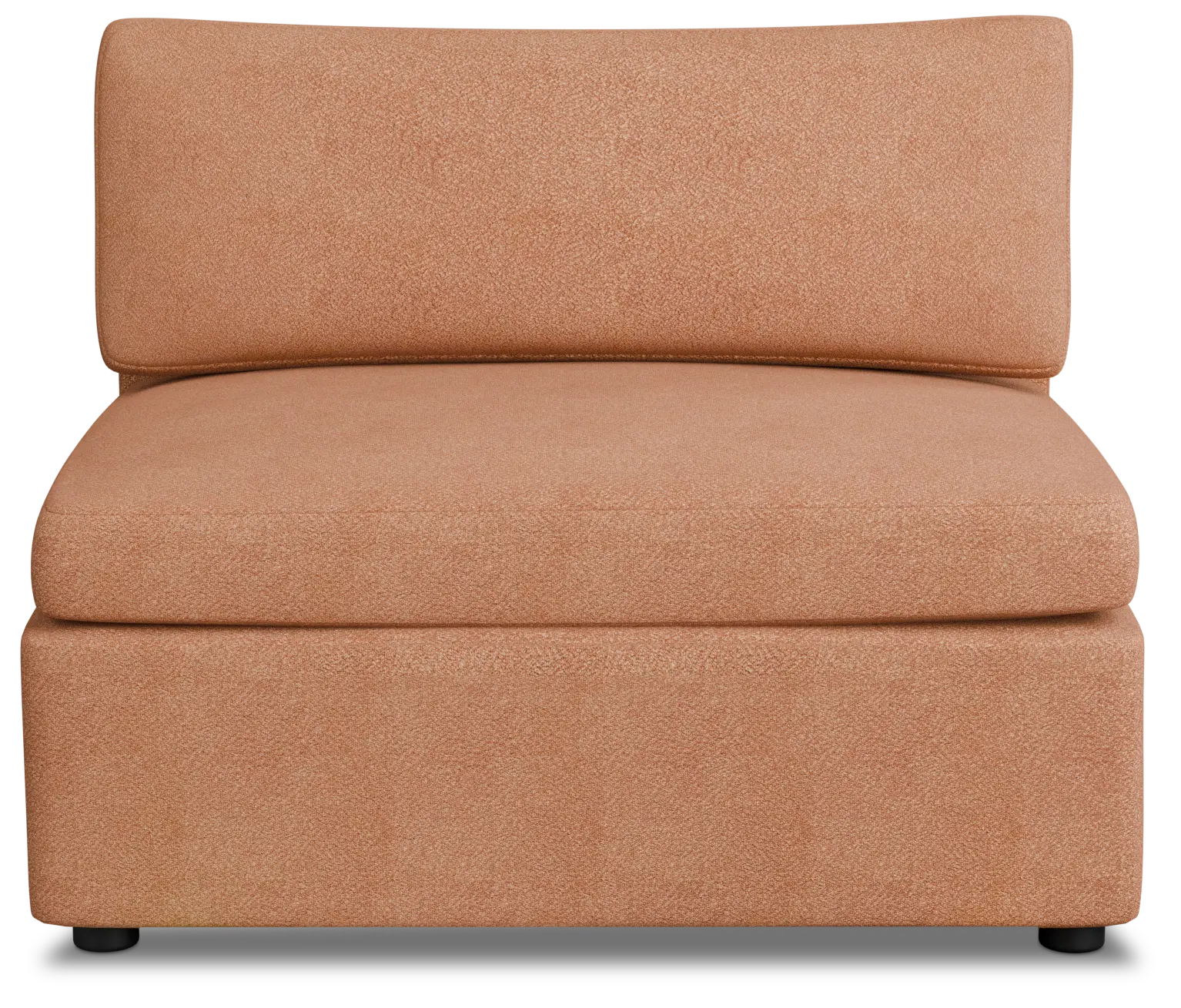 Destin Sutton Orange Fabric Armless Chair Destin Sutton Orange Fabric Armless Chair