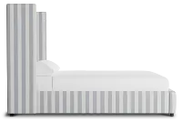 Captiva Sea Lane Light Gray 60" Upholstered Shelter Bed