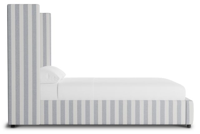 Captiva Sea Lane Light Gray 60" Upholstered Shelter Bed