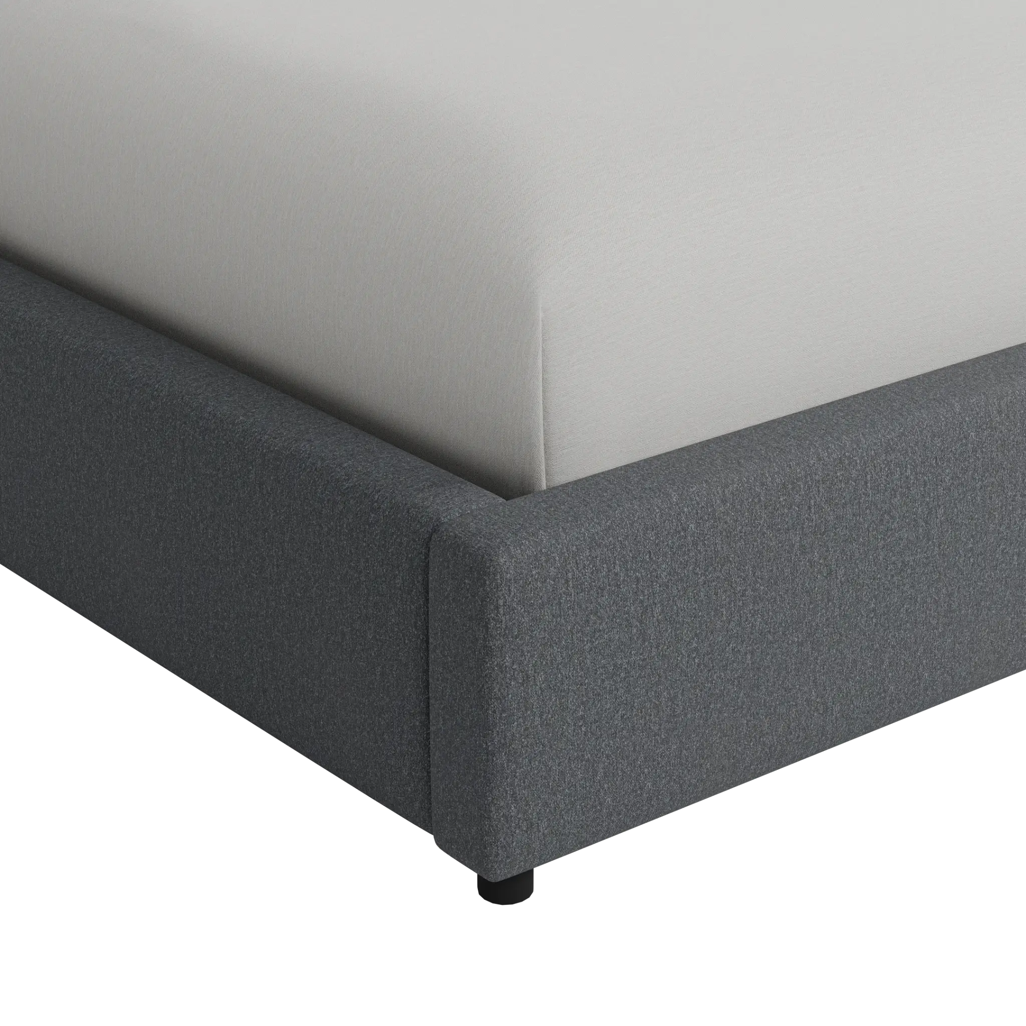 Grayton Delray Dark Gray 54" Upholstered Platform Bed Grayton Delray Dark Gray 54" Upholstered Platform Bed