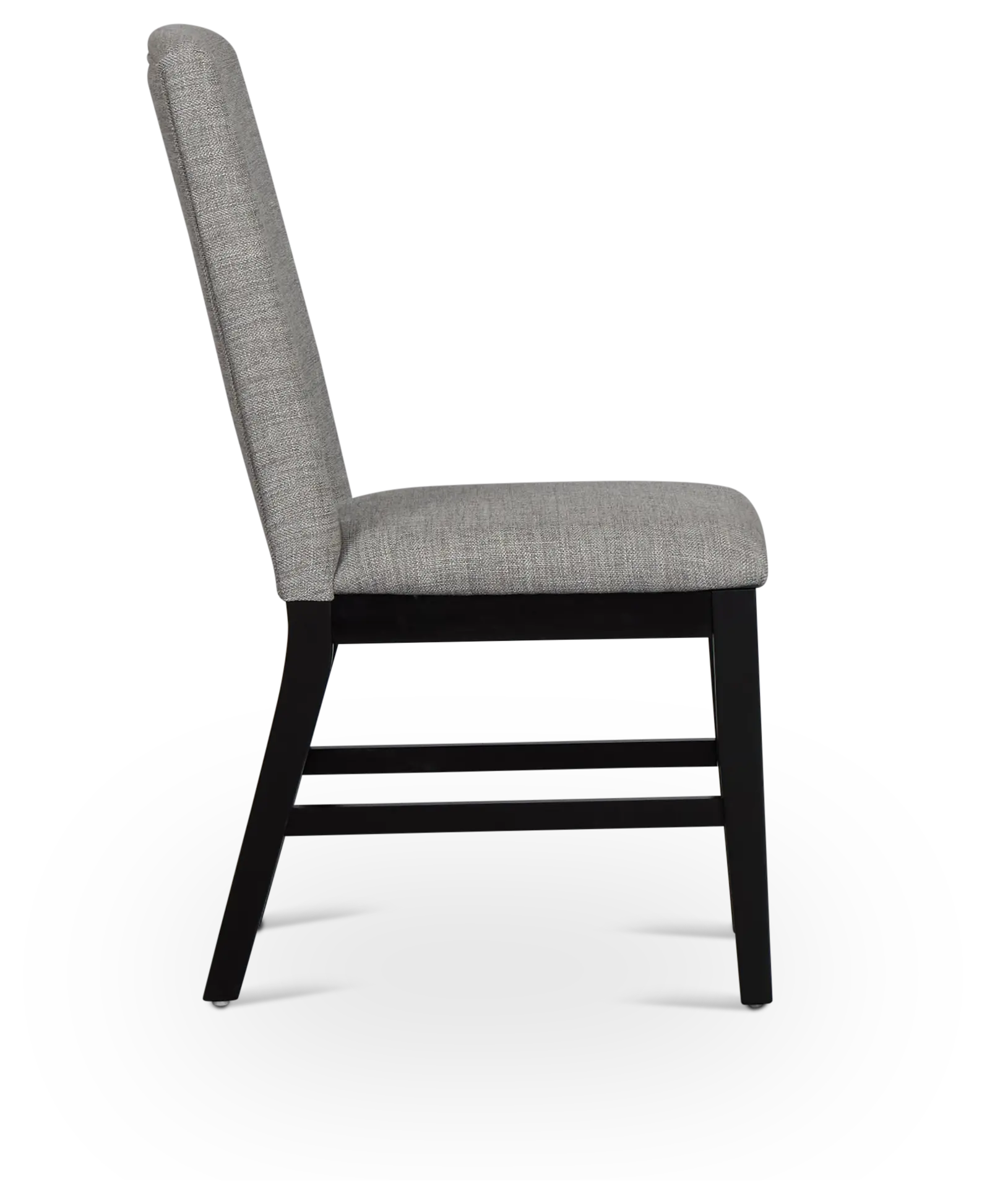 Oxford Gray Curved Upholstered Side Chair Oxford Gray Curved Upholstered Side Chair