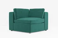 Destin Joya Green Velvet Corner Chair