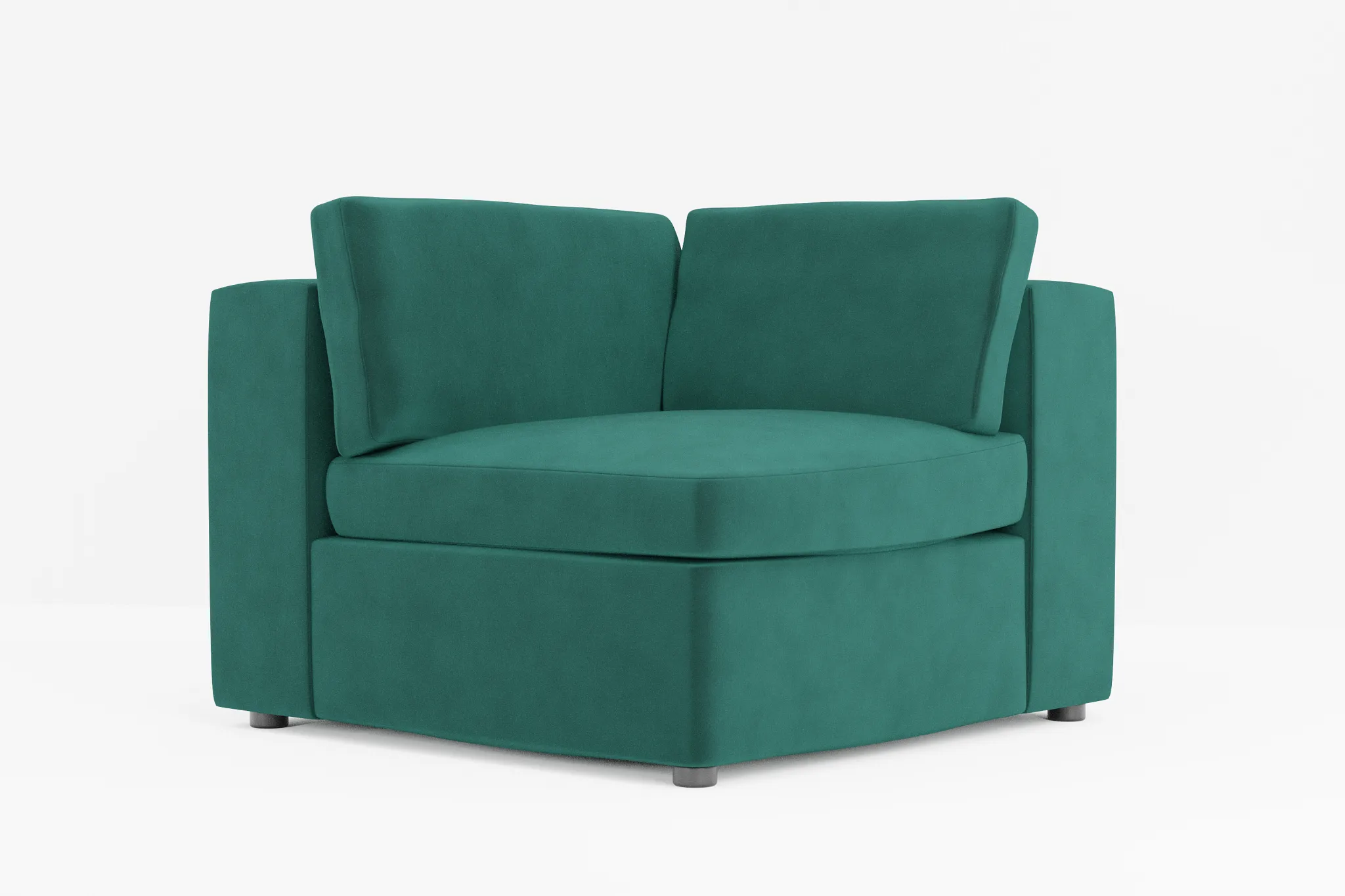 Destin Joya Green Velvet Corner Chair