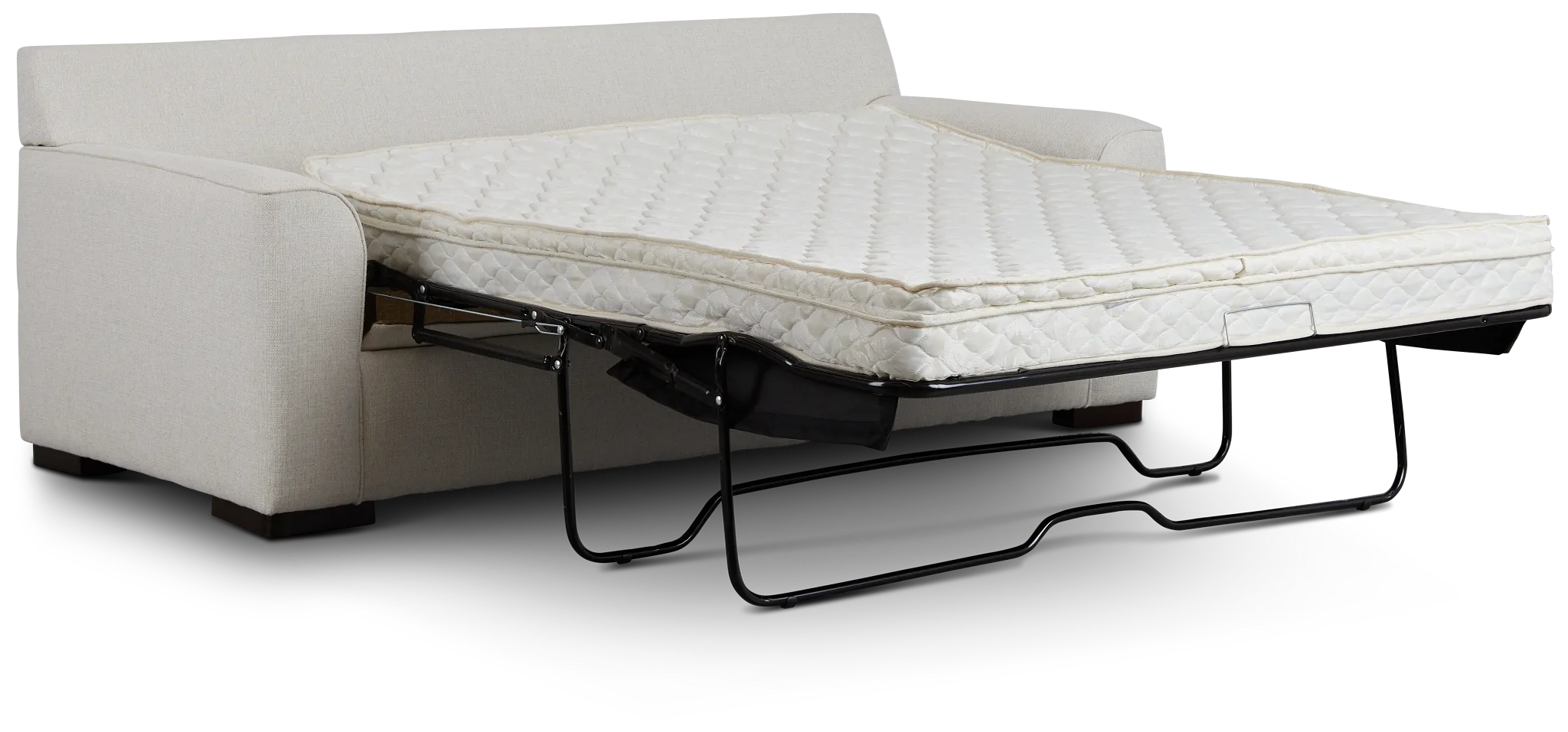 Austin White Fabric Innerspring Sleeper