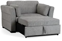 Amber Dark Gray Chair Pull-up Sleeper