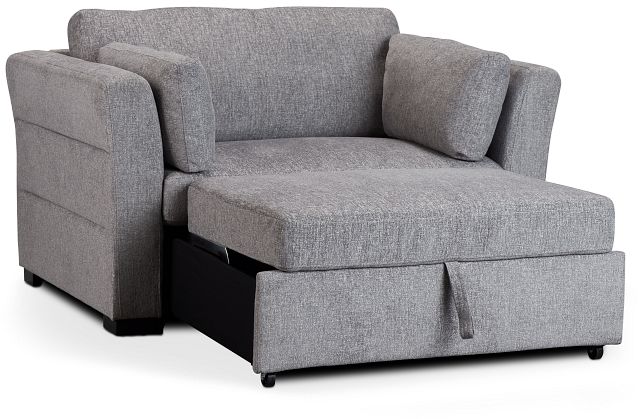 Amber Dark Gray Chair Pull-up Sleeper