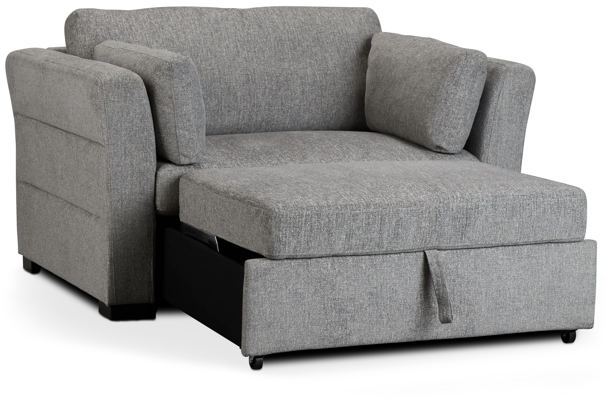 Amber Dark Gray Chair Pull-up Sleeper