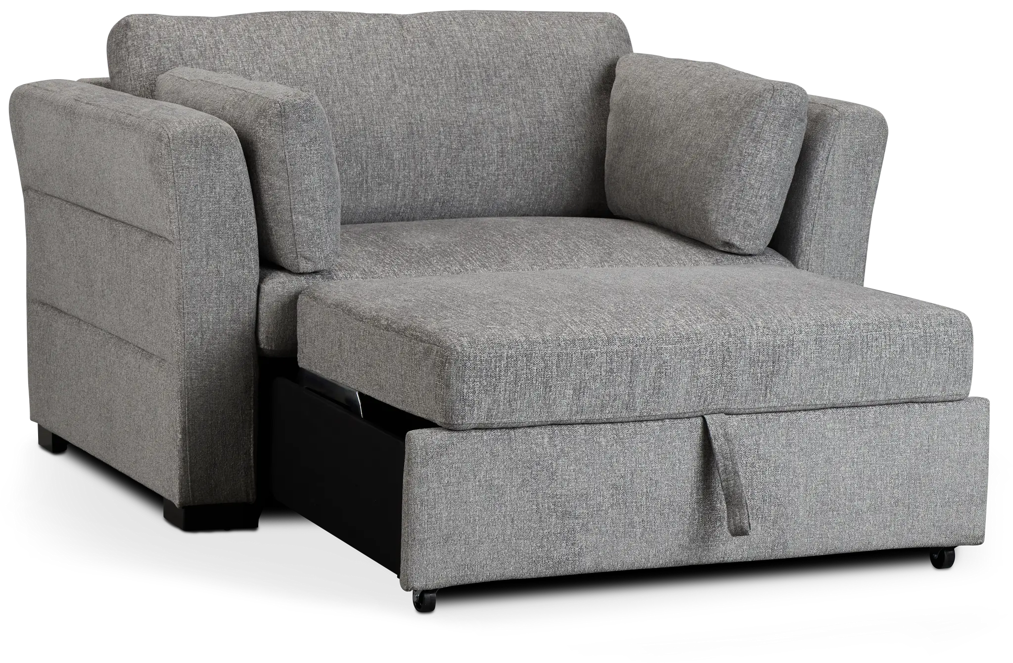 Amber Dark Gray Chair Pull-up Sleeper Amber Dark Gray Chair Pull-up Sleeper