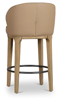 Libby Taupemicro 24" Upholstered Barstool