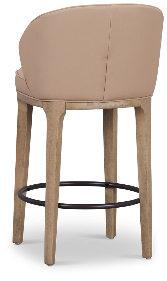 Libby Taupemicro 24" Upholstered Barstool