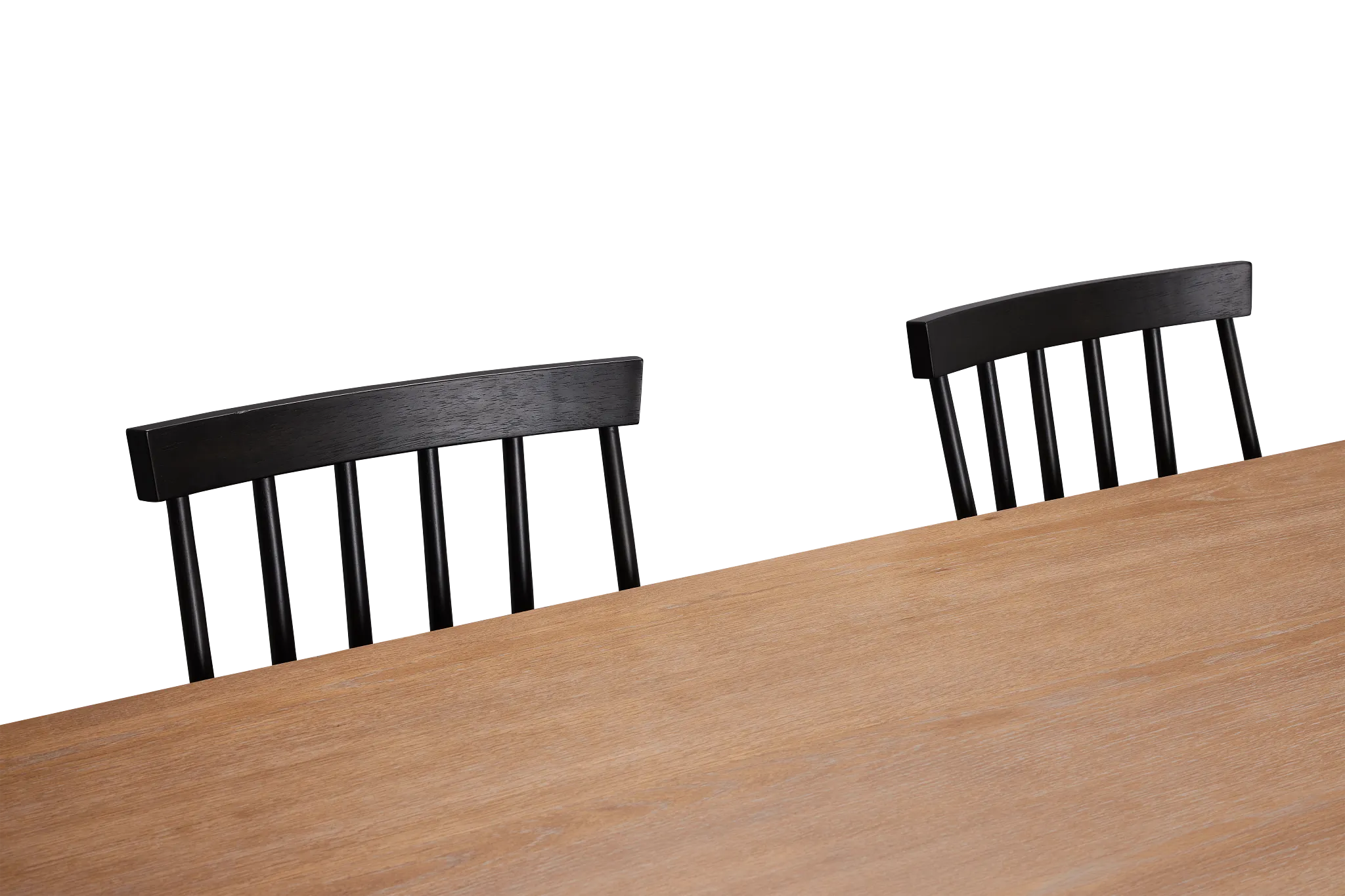 Provo Mid Tone Trestle Table & 4 Wood Chairs