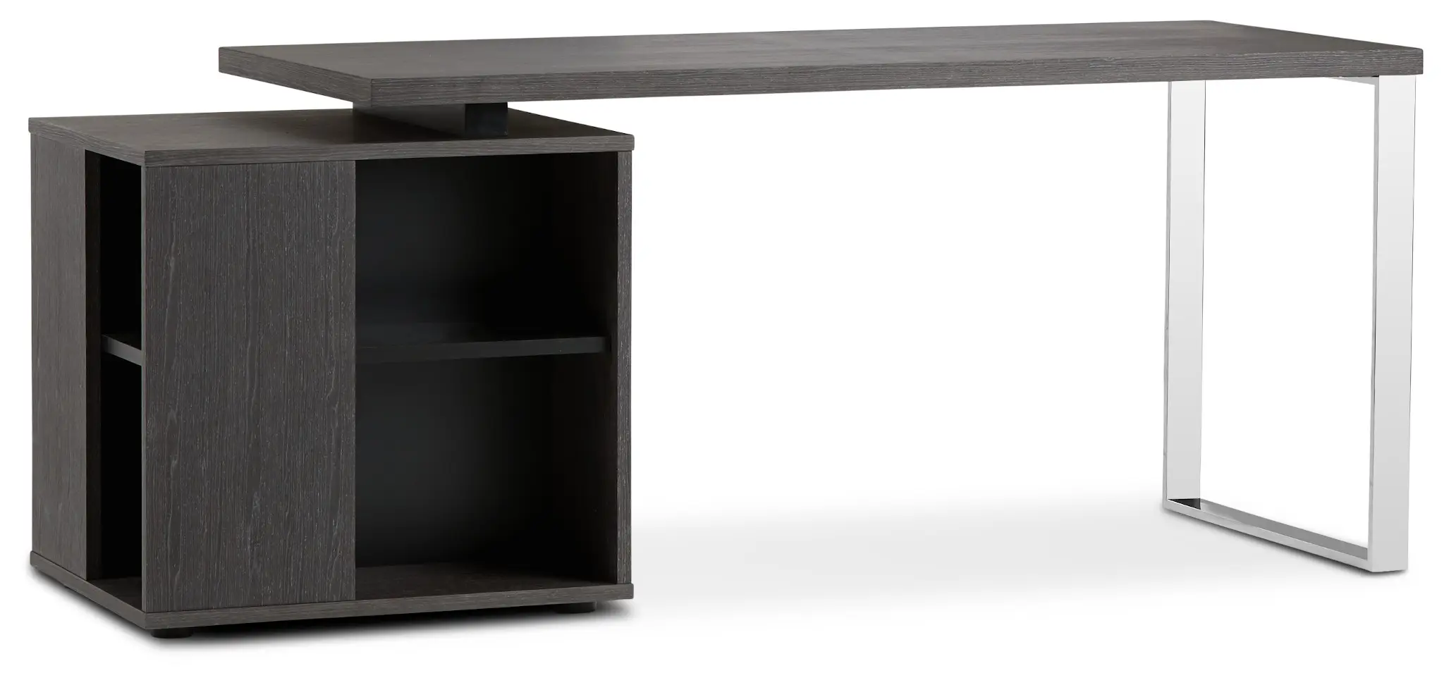 Vancouver Dark Gray Storage Desk Vancouver Dark Gray Storage Desk