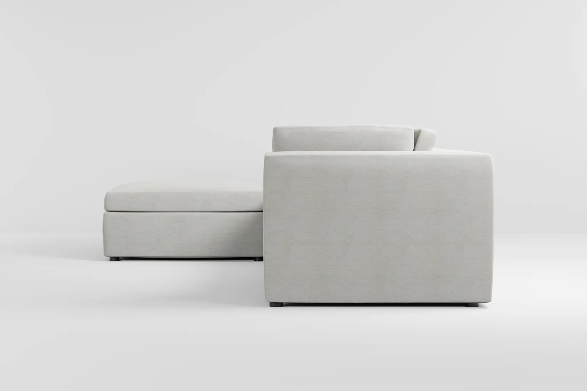 Destin Maguire Ivory Fabric 4-piece Bumper Sectional Destin Maguire Ivory Fabric 4-piece Bumper Sectional