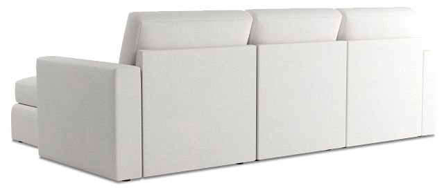 Citymod White Fabric Small Right Chaise Sectional