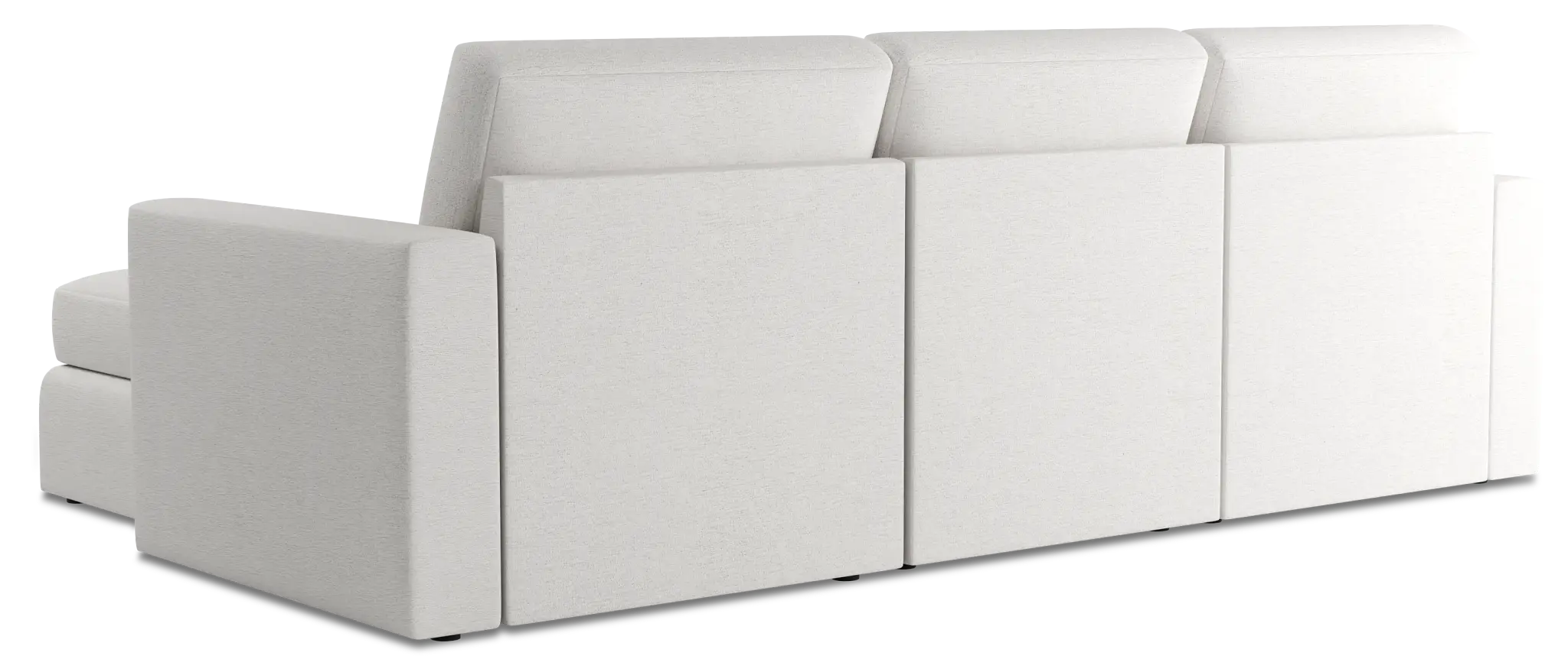 Citymod White Fabric Small Right Chaise Sectional Citymod White Fabric Small Right Chaise Sectional