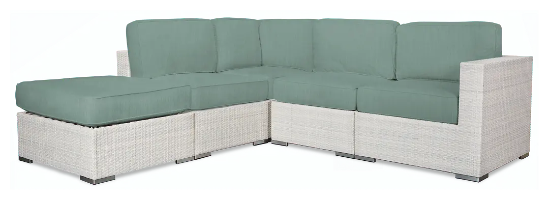 Biscayne Teal 5-piece Modular Sectional Biscayne Teal 5-piece Modular Sectional