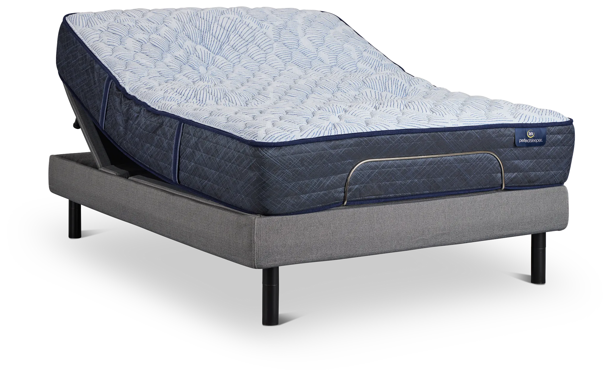 Serta Perfect Sleeper Blue Lagoon Nights Firm Motion Perfect 4 Adjustable Base Set