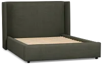 Captiva Sutton Green 48" Upholstered Shelter Bed
