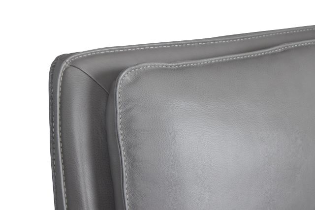 Miles Light Gray Lthr/vinyl Power Reclining Sofa