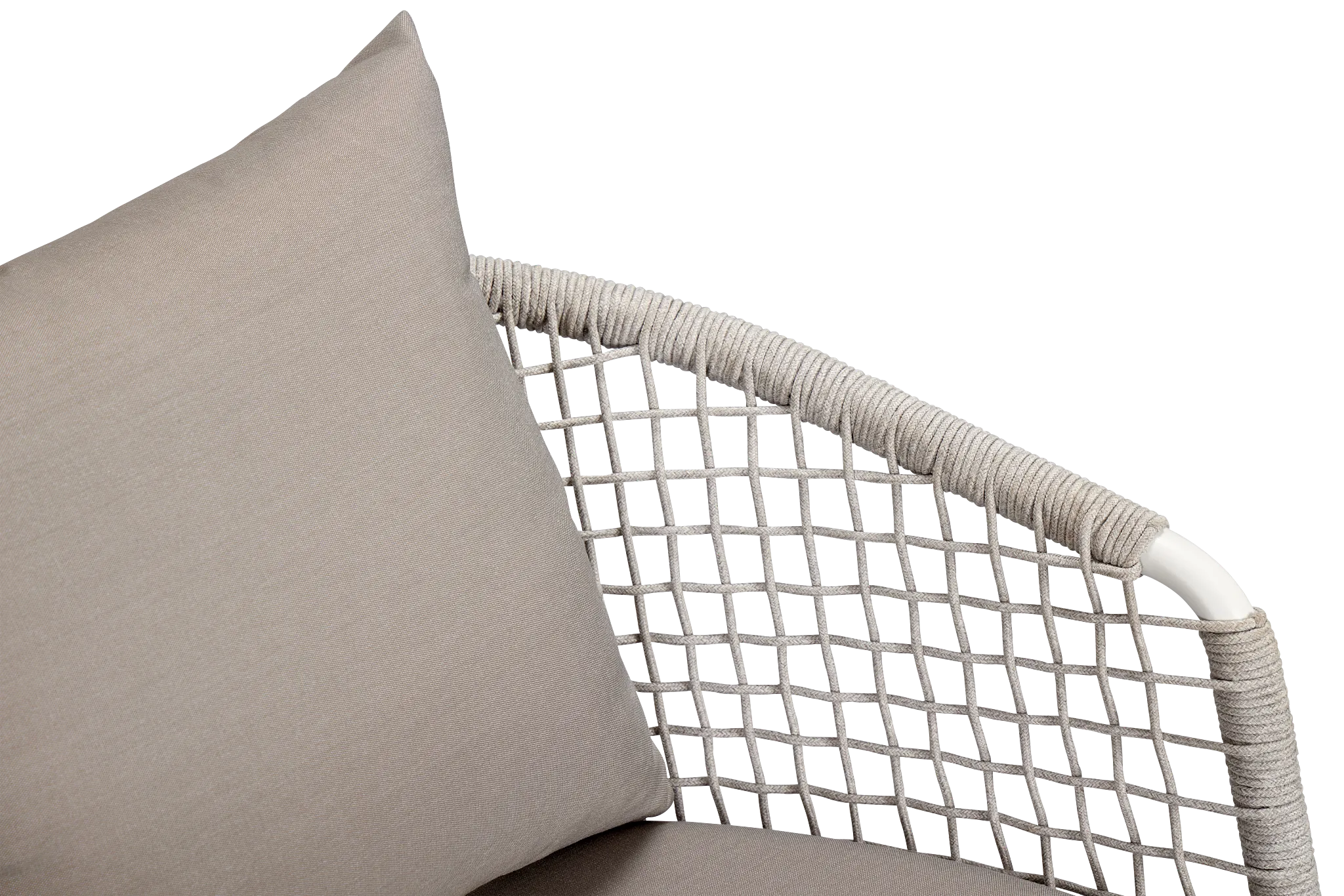 Antigua White Gray Arm Chair