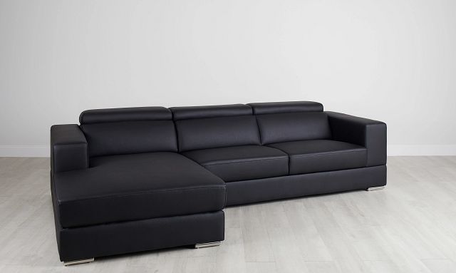 Maxwell Black Micro Left Chaise Sectional (0)
