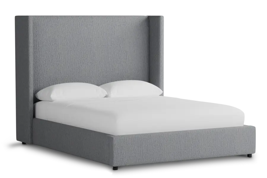 Captiva Revenue Gray 60" Upholstered Shelter Bed Captiva Revenue Gray 60" Upholstered Shelter Bed