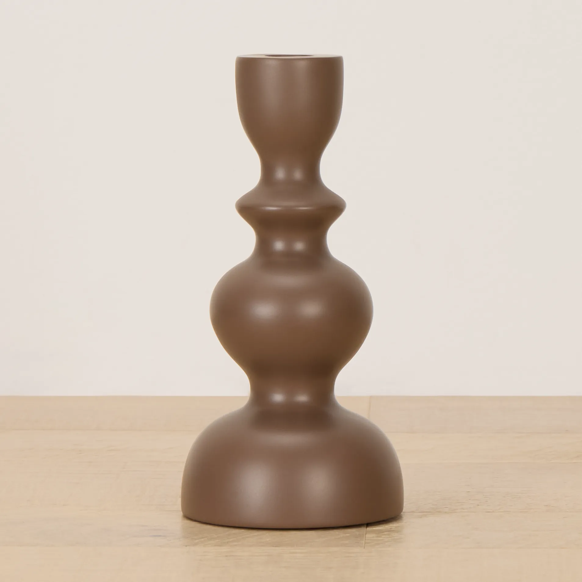 Ula Brown Candle Holder